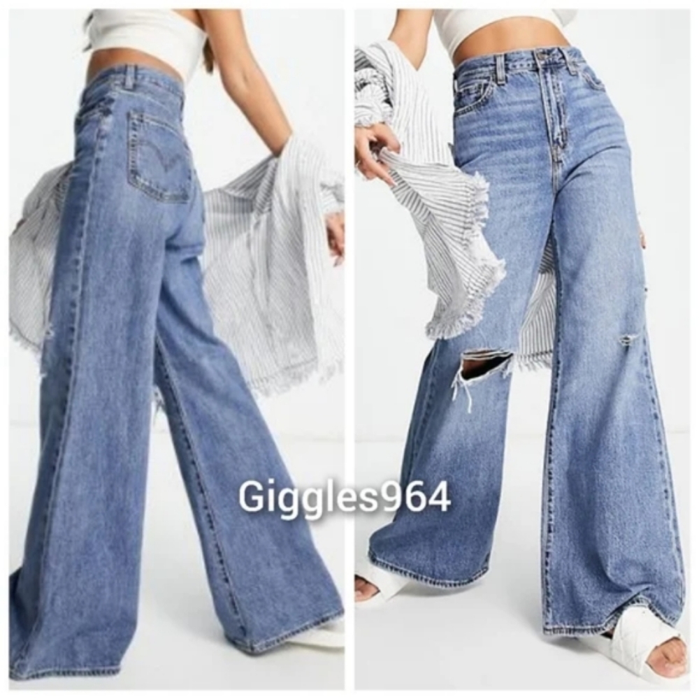 Levi's High Loose Flare Jeans in Take Notes